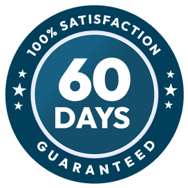 60 days satisfaction guaranteed seal