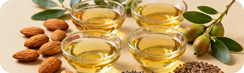 Almond, Jojoba, Chia and Linseed Oils used in Nail Defender